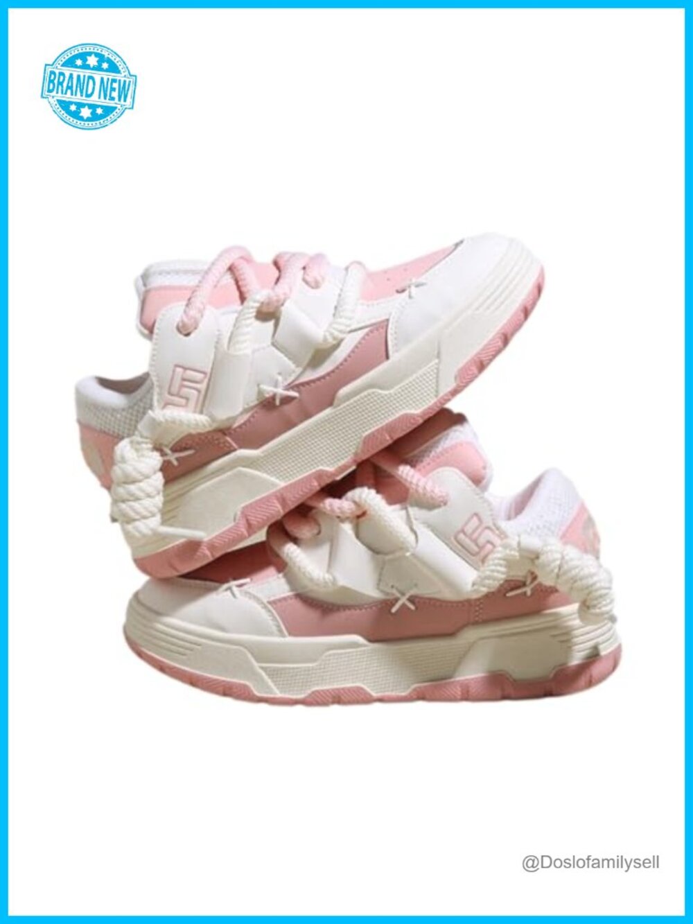 Platform Chunky Sole Kawaii Walking Sneakers for Women Breathable Slip Resistant